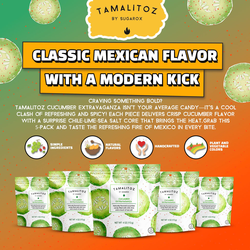 Tamalitoz Cherry, It’s a Fire – Spicy Cherry Mexican Hard Candy Filled with Chile, Lime & Sea Salt Center, Handcrafted Fruit Candy, Gluten-Free, Kosher, No Artificial Colors – 2 Bags (4oz Each)