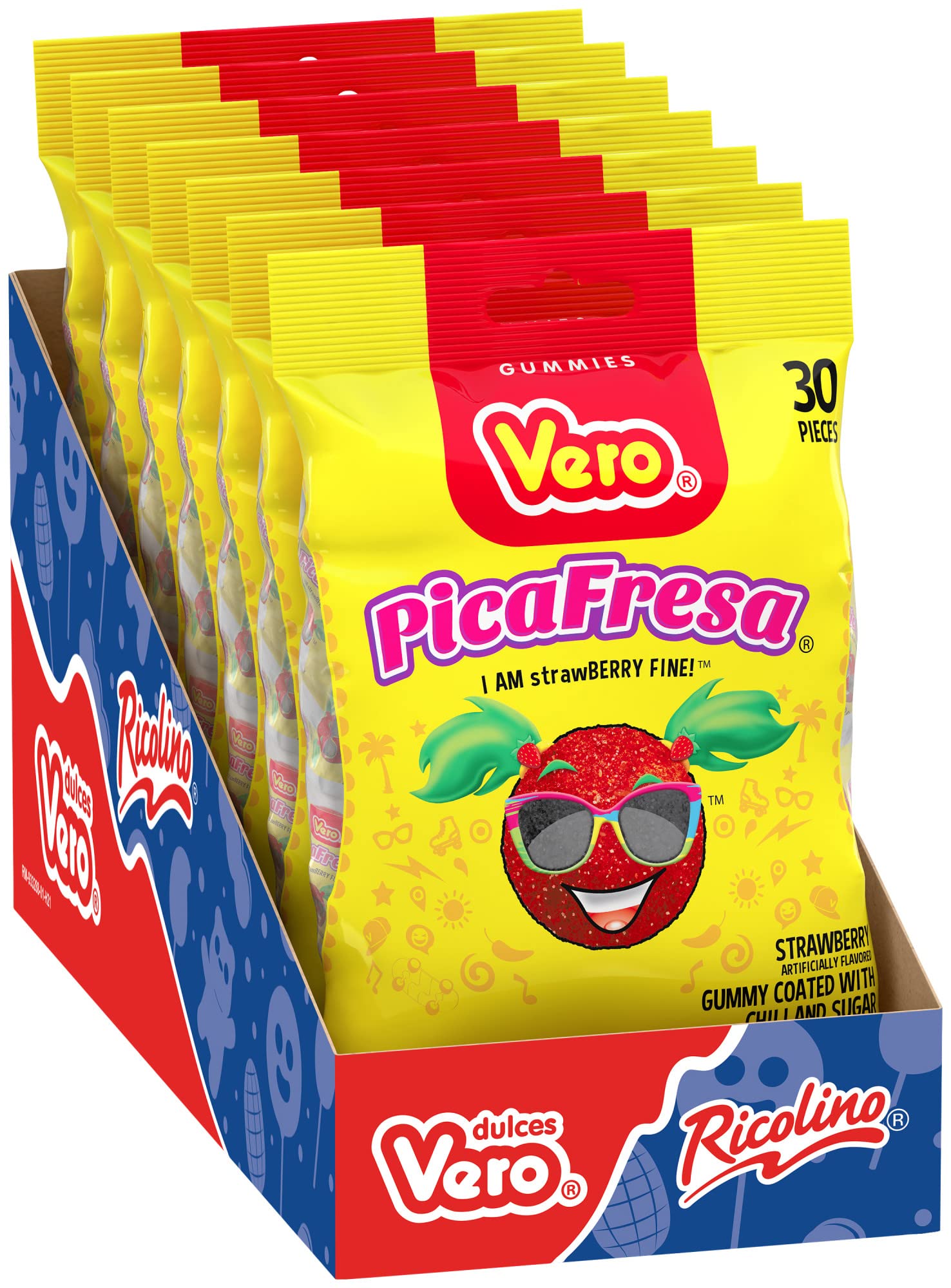 Vero Pica Fresca Strawberry Chili Gummies - 100ct
