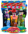 Chamoy Pickle Kit X 3 (33 Pcs) – Chamoy, Blue Raspberry & Hot Lime Pickles with Cotton Candy Crunch – Viral TikTok Candy Gifts, Christmas Care Package Variety Pack for Kids, Teens, Boys & Girls