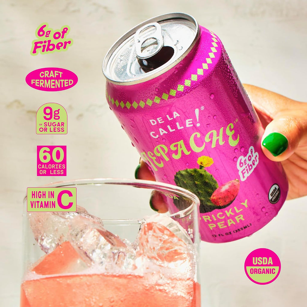 De La Calle, Tepache Cactus Prickly Pear Organic, 12 Fl Oz