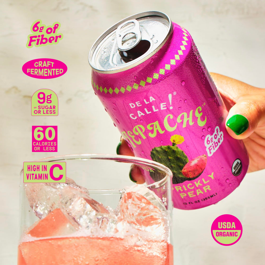 De La Calle Tepache - Mixta Variety Pack - Modern Mexican Soda - Craft Fermented Pineapple Sparkling Beverage - Certified Organic, Non-Alcoholic, Healthy Soda, Low Sugar, Low Calorie, Non-GMO