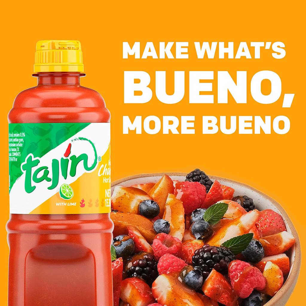 Tajin Fruity Chamoy Sauce, Sweet & Tangy Chamoy for Fruit, Candy, Snacks, Mangonadas & Drinks, 15.38 oz Each (12 Pack)