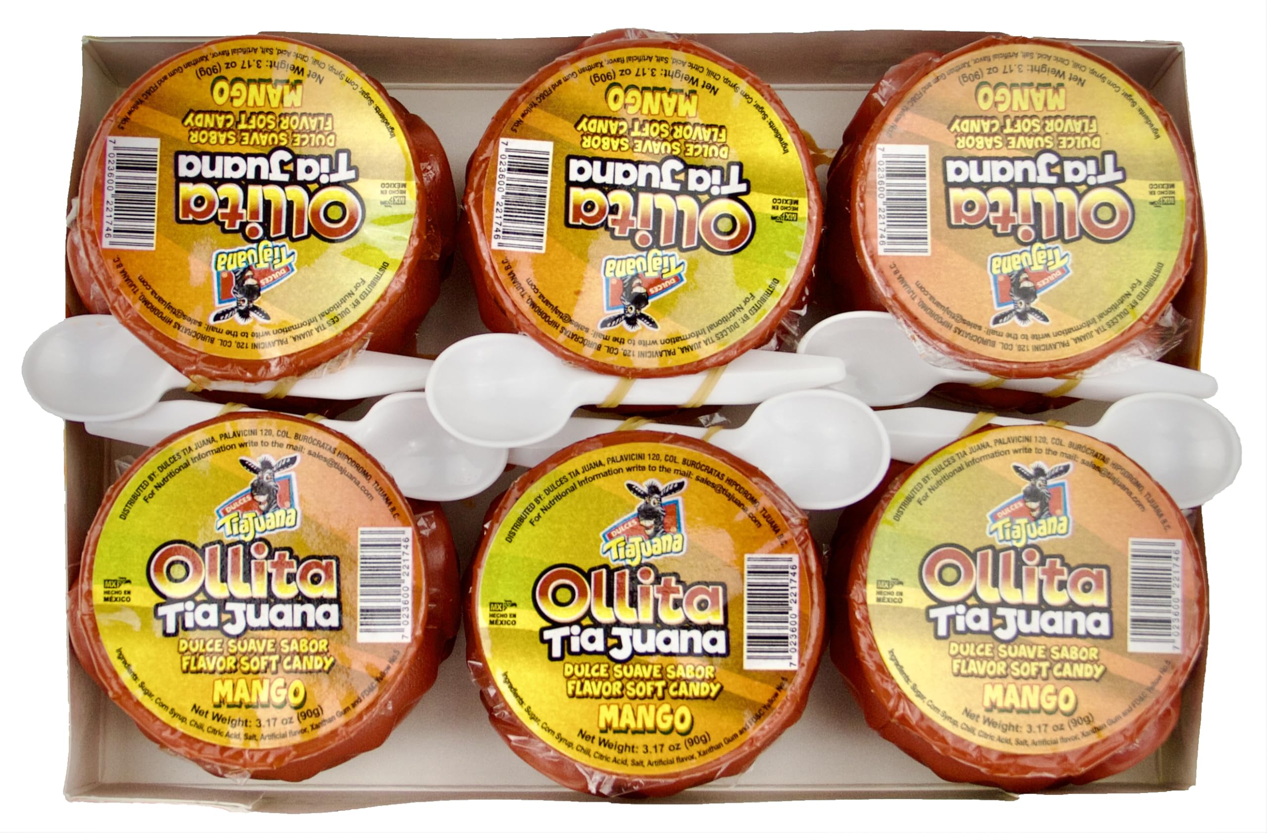 Ollita Tiajuana - Mini-Pot Tamarind Flavor Soft Candy: Dulce Suave Sabor Tamarindo