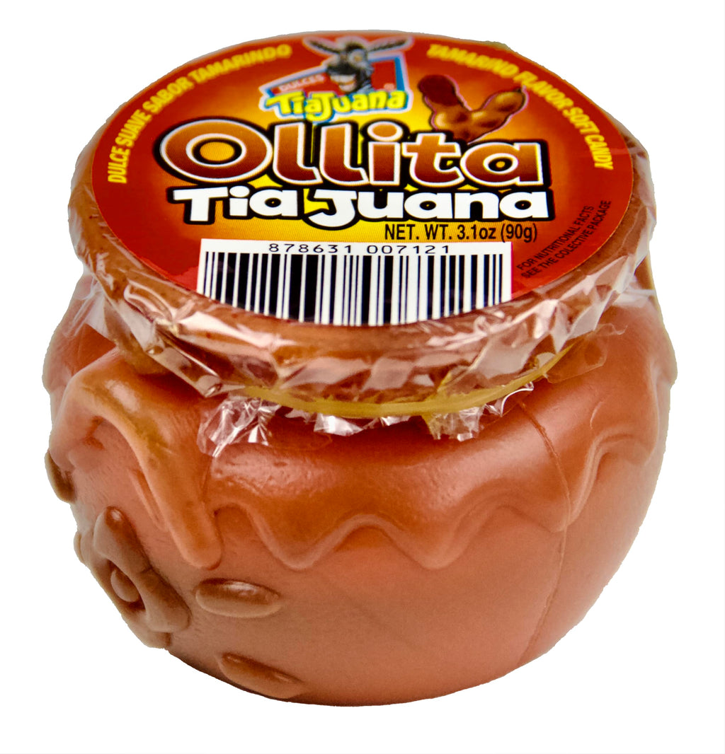 Ollita Tiajuana - Mini-Pot Tamarind Flavor Soft Candy: Dulce Suave Sabor Tamarindo