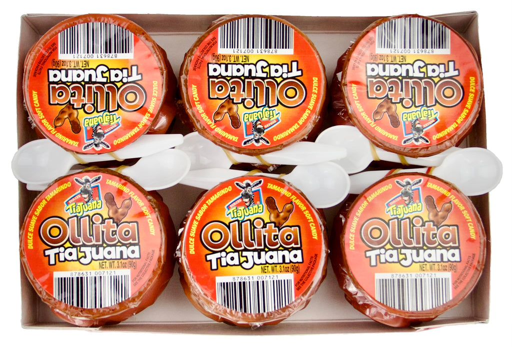 Ollita Tiajuana - Mini-Pot Tamarind Flavor Soft Candy: Dulce Suave Sabor Tamarindo