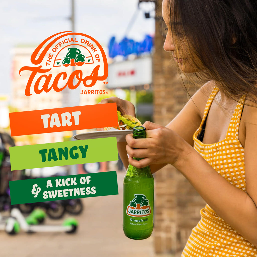 Jarritos - Mexican Soda Soft Drinks, Lime (17.7 oz, 524ml) 24 Bottles - Made with Real Cane Sugar - 0g Fat - Made in Mexico - Natural Flavor Soda Pop - Party & BBQ Beverages