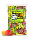Mexgrim Mexican Hard Candy Variety Bulk Pack with 136 Tamarindo Hardcandy, Dulces Mexicanos, Individually Wrapped Candies, Piñata Candy, Mix Flavors: Mango, Tamarind, Watermelon & Spicy Chamoy
