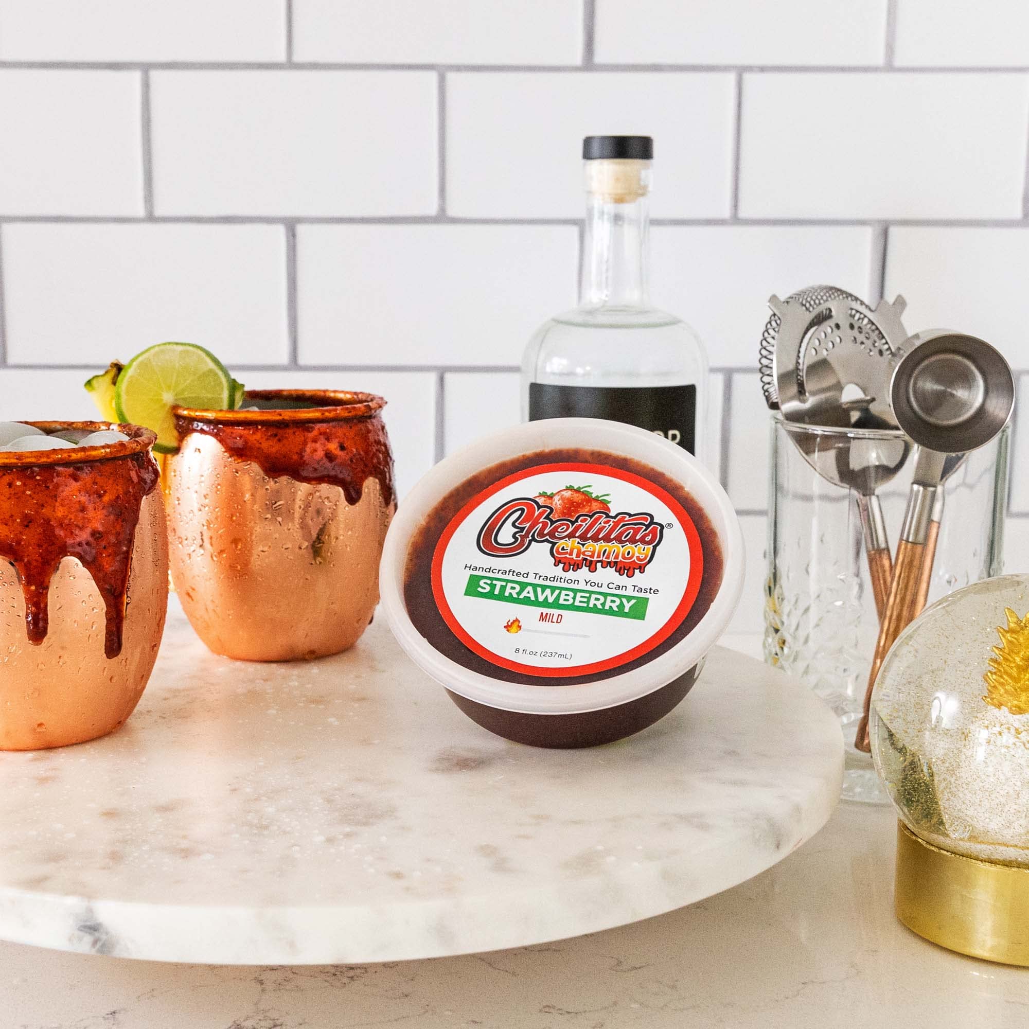 Cheilitas Chamoy Mexican Rim Candy Dip Paste 8 oz | Hand Crafted for Drinks, Cocktails, Micheladas, Beer and More (Tamarind)