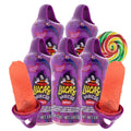 Needzo Chamoy Flavored Lollipop with Chili Powder, Lick and Dip Mexican Candy, 0.88 Ounces (Pack of 5) Swirl Sticker Included