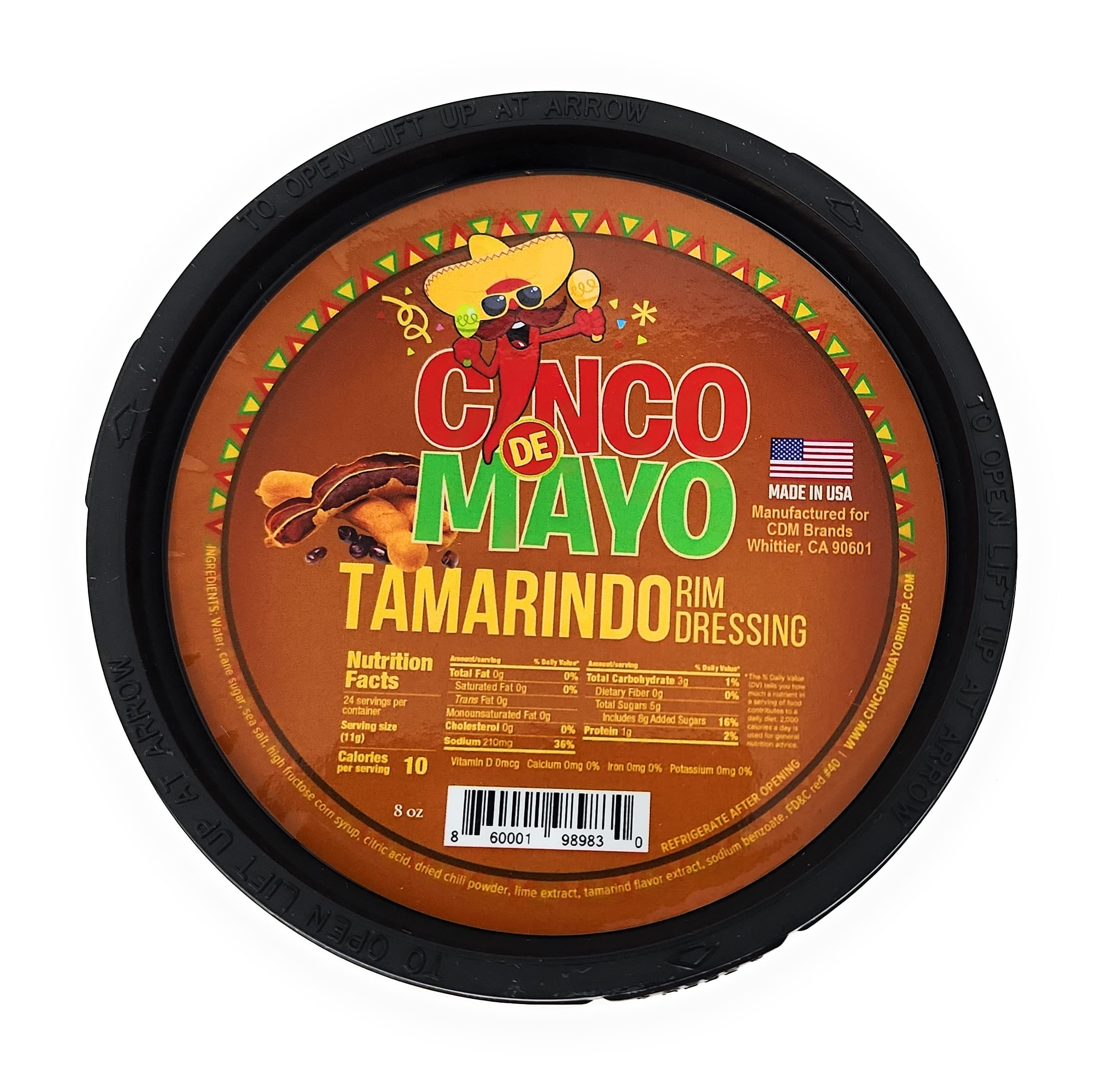 Cinco de Mayo Chamoy Rim Dip Cocktail Rim Dressing (1 x 7.6 oz. Container)