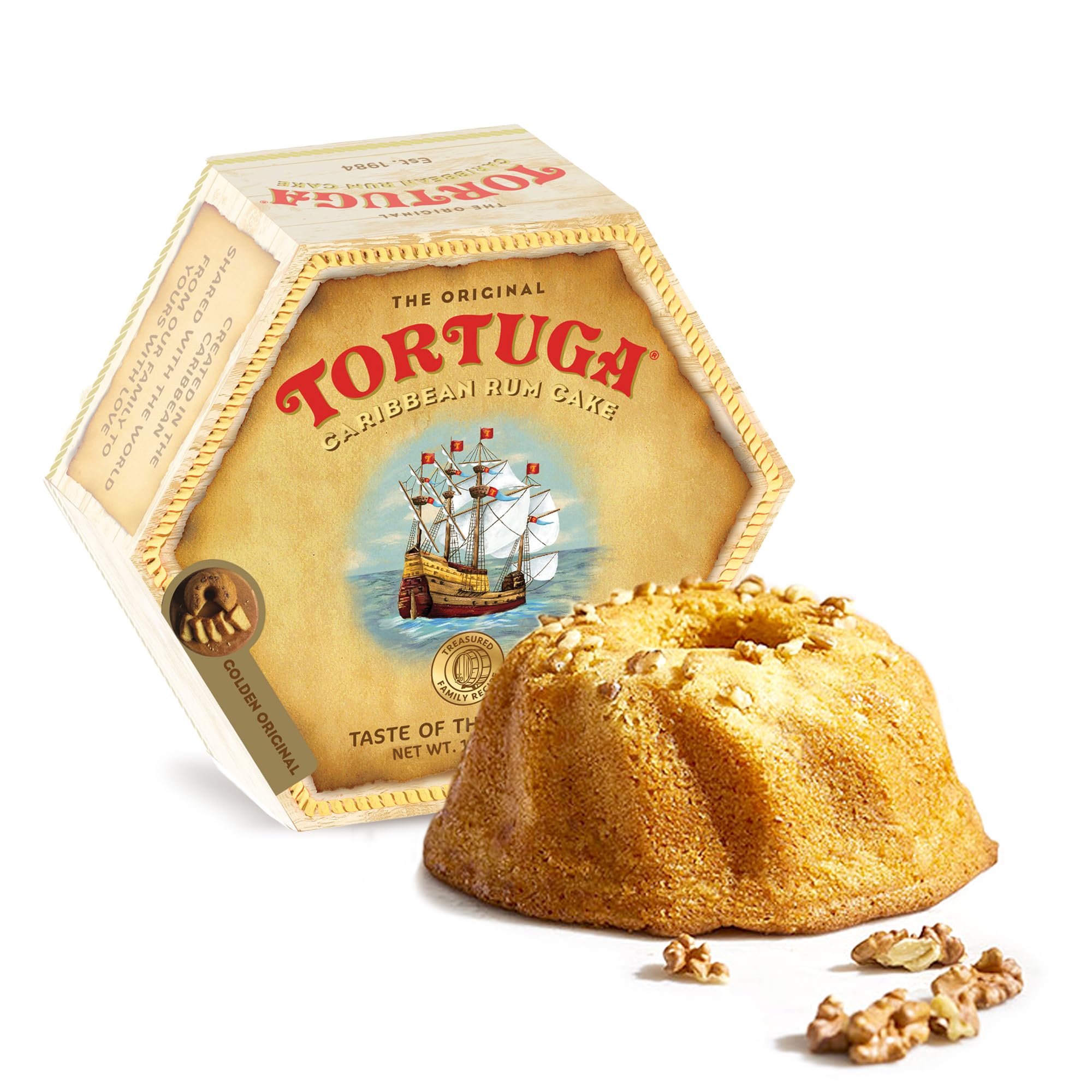 TORTUGA Provenance Rum Cake Variety Pack – 4 oz. - 6 Pack - The Perfect Premium Gourmet Gift for Stocking Stuffers, Gift Baskets, and Christmas Gifts - Great Mini Cakes for Delivery