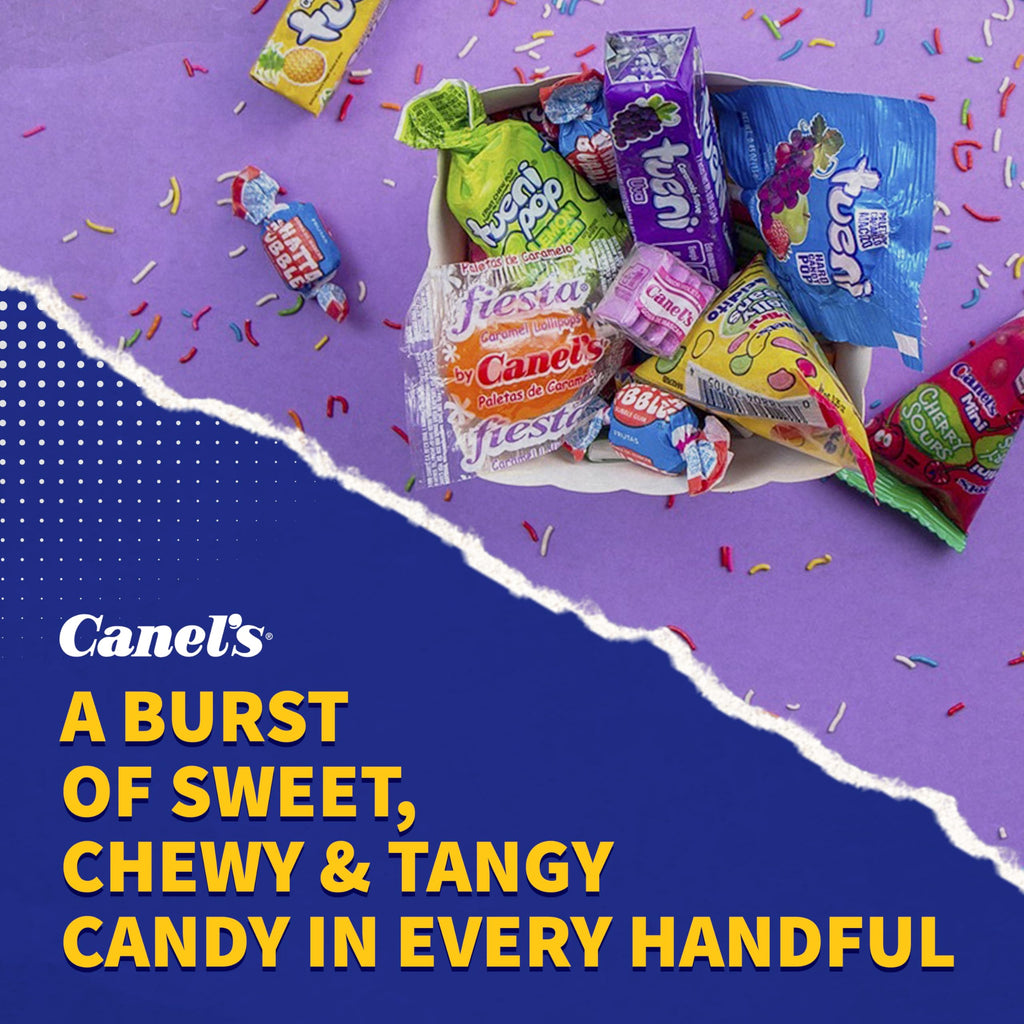 Canel’s Mexican Candy Mix Bag, Assorted Candy with Fruit Chews, Gum, Lollipops, Cherry Sours, and Jelly Beans, for Parties and Sharing, 3.5 Pound Bag (Pack of 1)