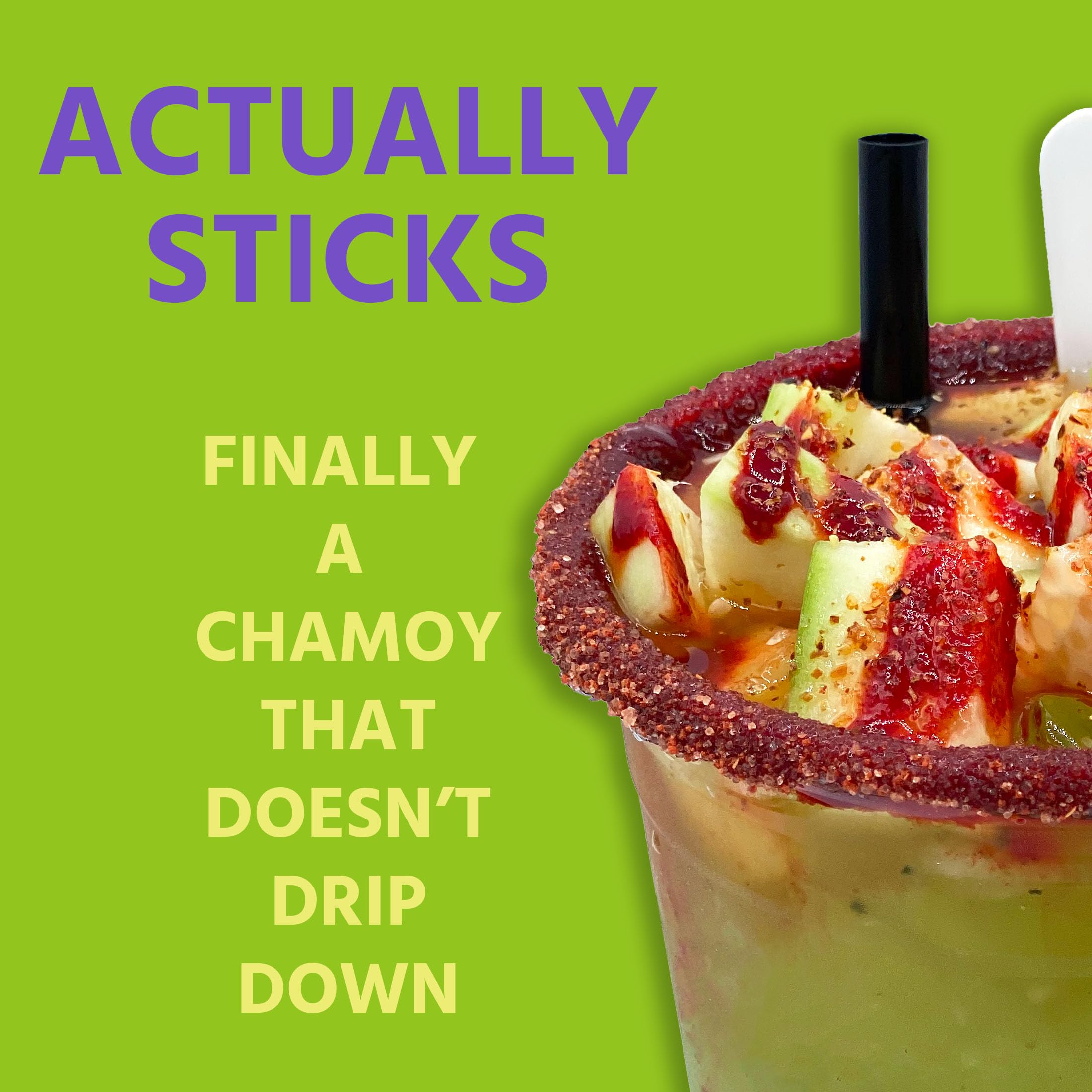 Sapo's Miches Chamoy Rim Dip - Tamarind Candy Sauce for Drinks, Micheladas & Cocktails, 8 oz (Pineapple)