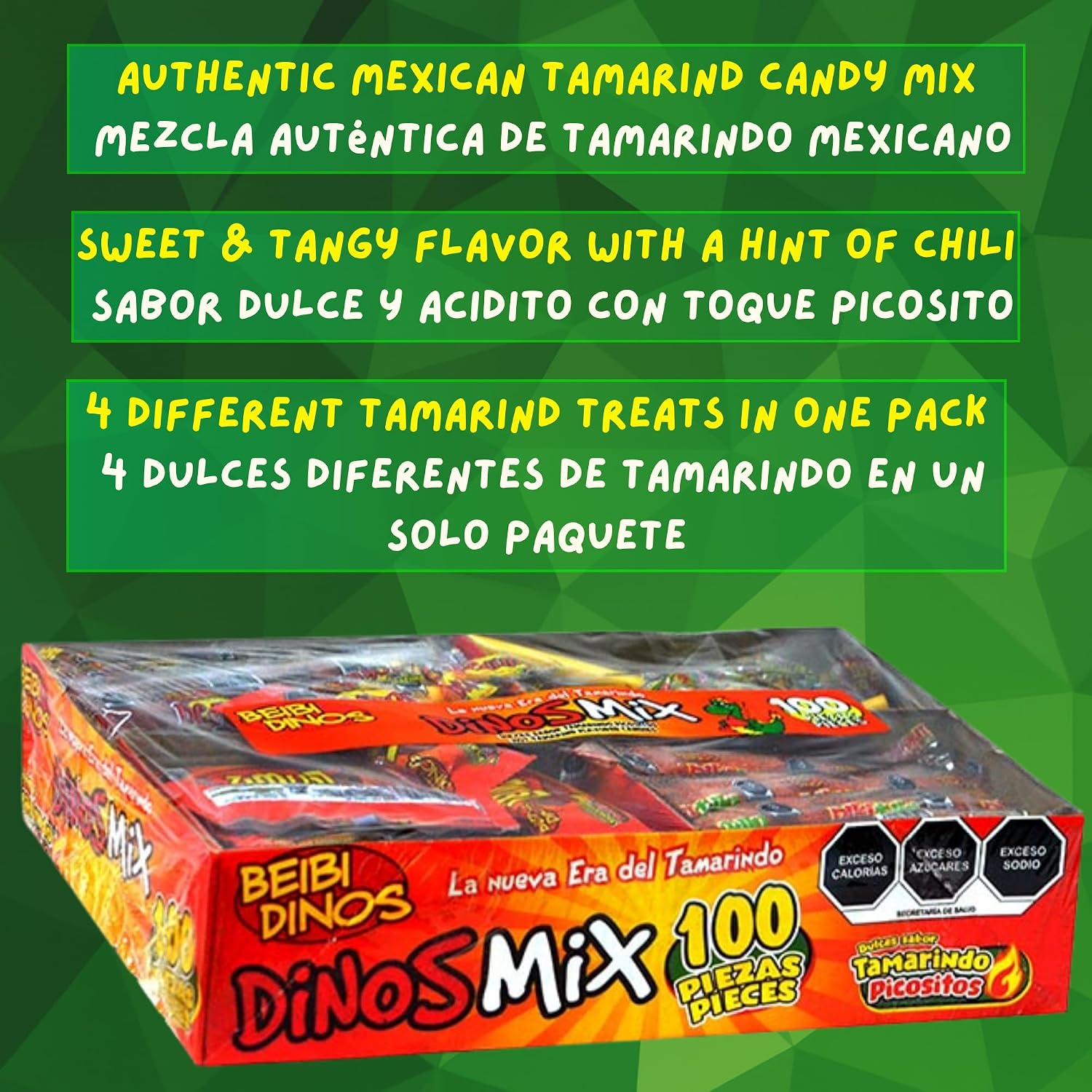 100 Piece Tamarind Candy Mix – Mexican Candy Variety Pack – Sweet, Spicy & Tangy Assorted Candy – Individually Wrapped Snack Box for Parties, Piñatas & Gifts