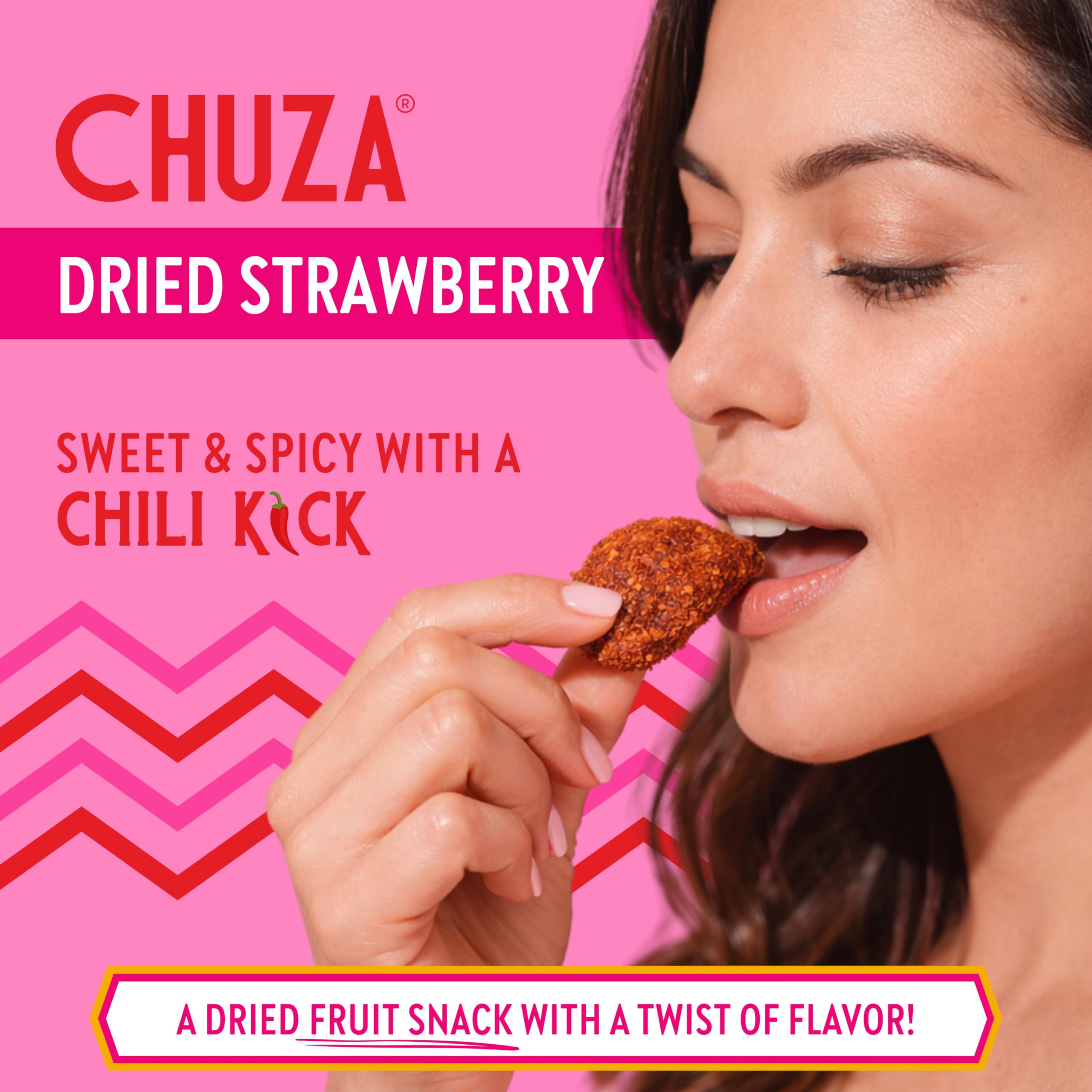 CHUZA Spicy Dried Mango Snacks Bites (4.5 oz. Pack of 2) – Mexican Candy Style Sweet Chili Dried Mango, with Chili Seasoning, Chili Powder, Dried Fruit Snacks, Spicy Snacks