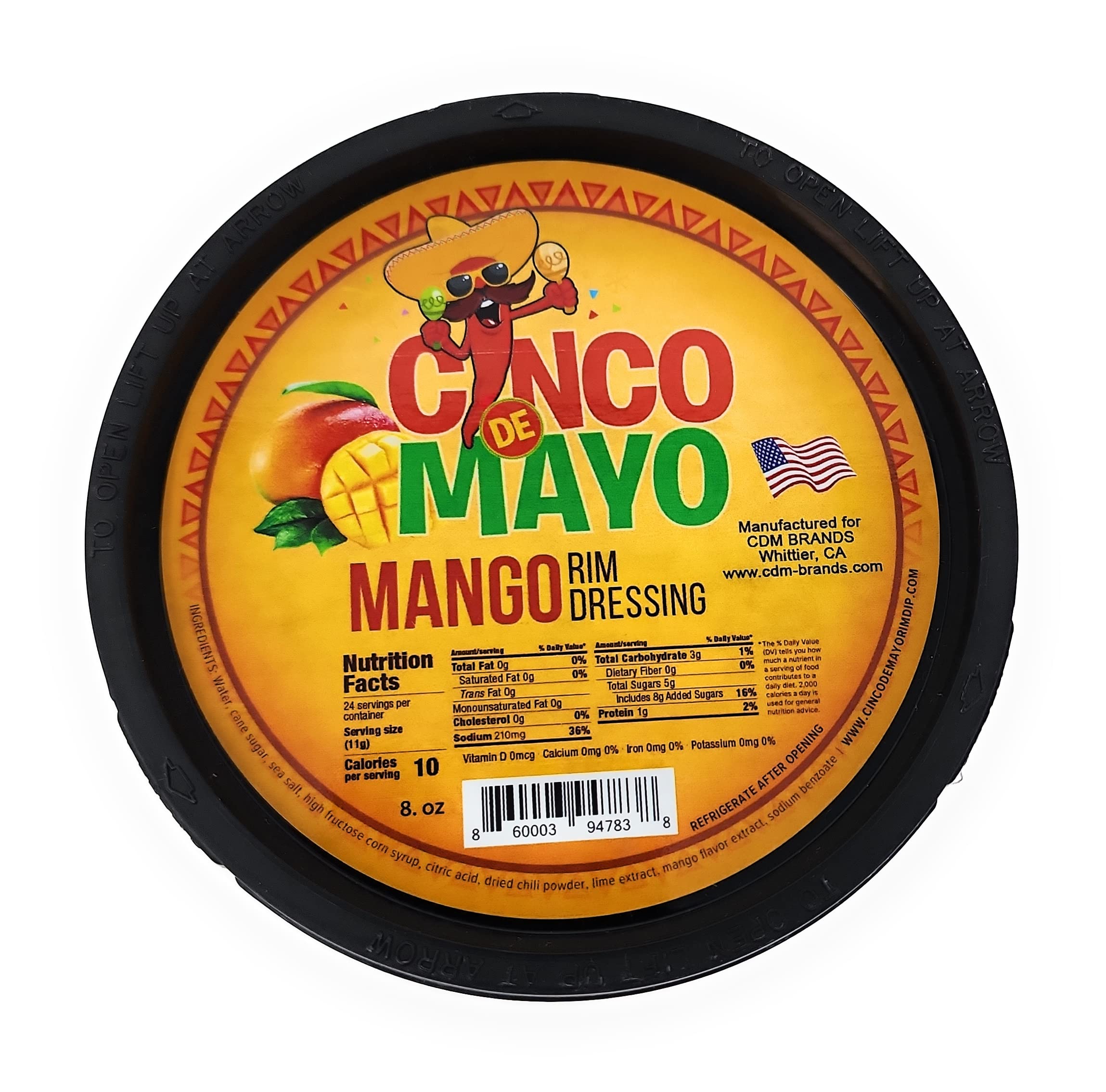 Cinco de Mayo Chamoy Rim Dip Cocktail Rim Dressing (1 x 7.6 oz. Container)