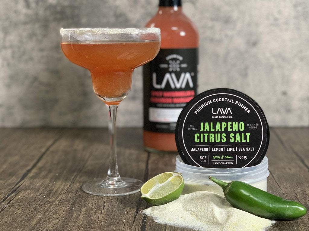 LAVA Premium Chile Lime Clásico Cocktail Rimmer 5oz, All Natural Bloody Mary Rimmer, Michelada Rimmer, Margarita Rimmer Salt, No Silicon Dioxide, with Screw-On Lid