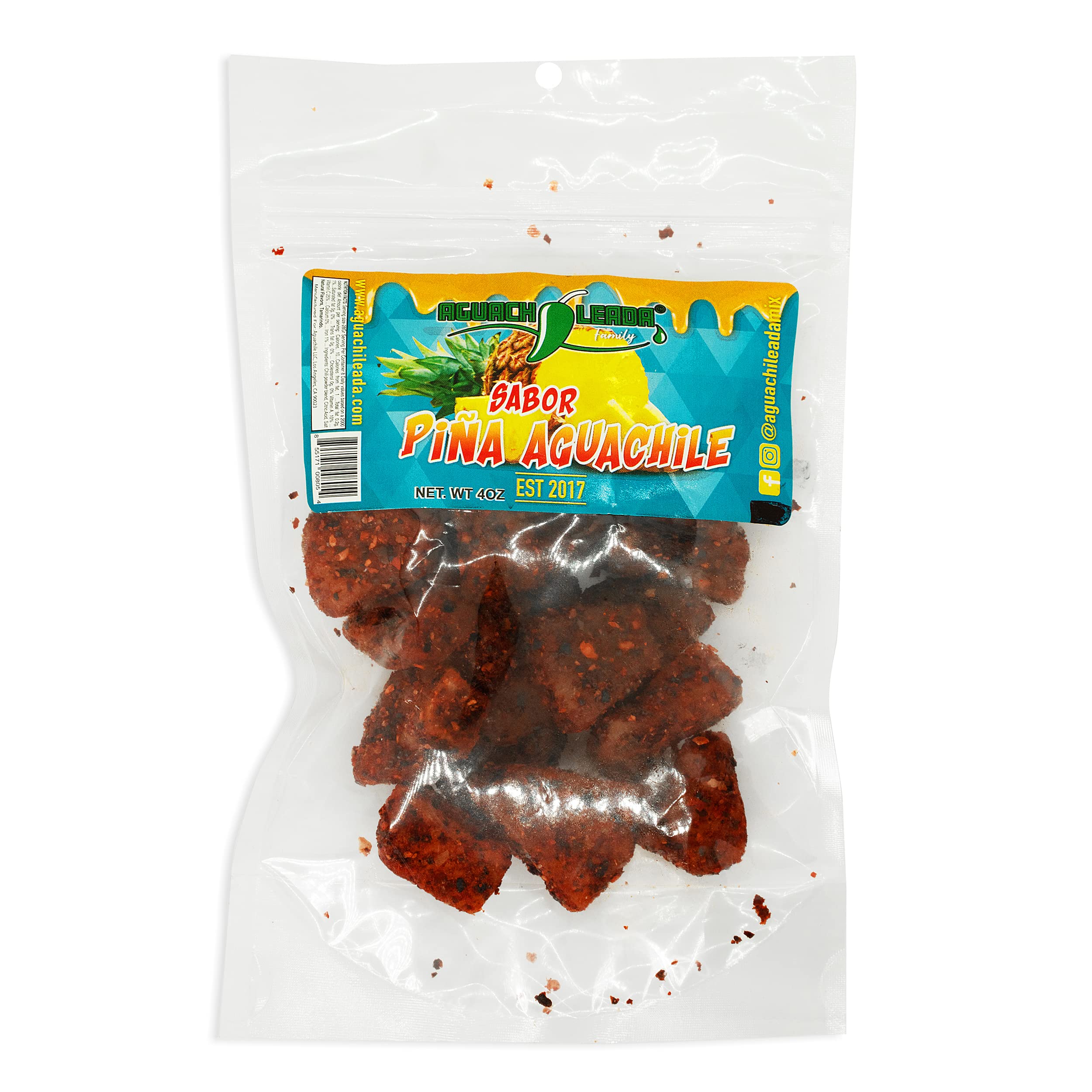 Aguachileada Variety 3 Pack Tamarindo, Mango, Pineapple Slices 4oz (3pcs)
