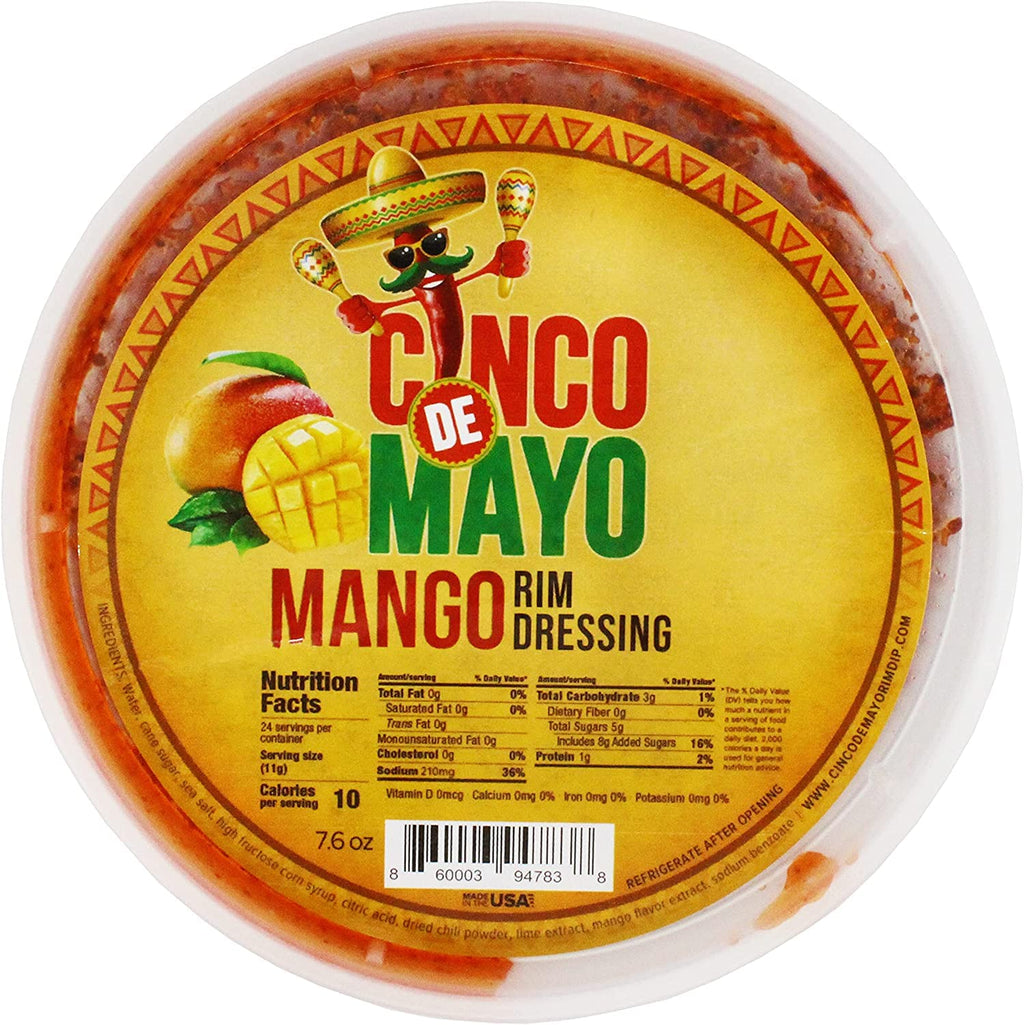 Cinco de Mayo Chamoy Rim Dip Cocktail Rim Dressing (1 x 7.6 oz. Container)