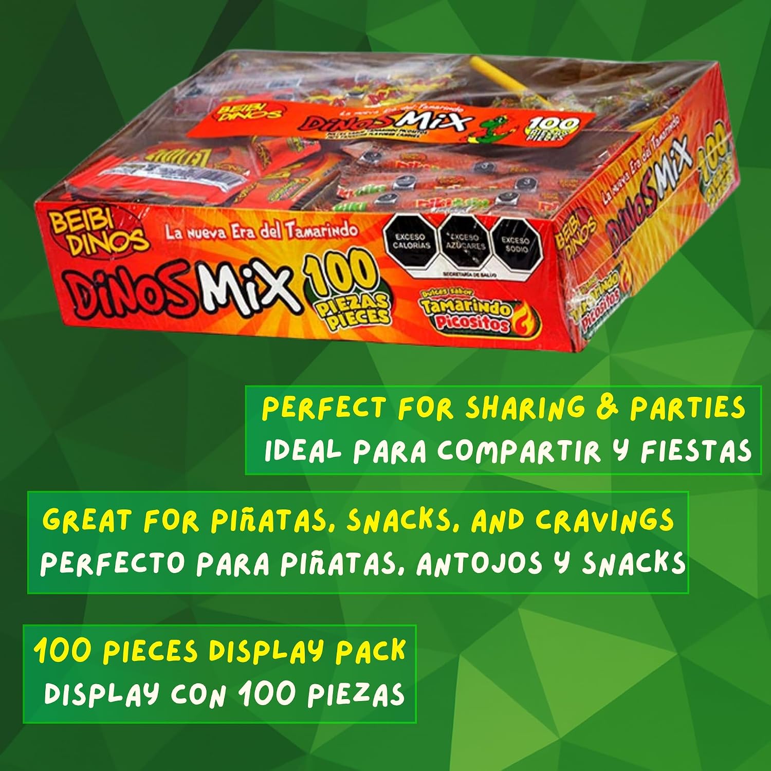 100 Piece Tamarind Candy Mix – Mexican Candy Variety Pack – Sweet, Spicy & Tangy Assorted Candy – Individually Wrapped Snack Box for Parties, Piñatas & Gifts