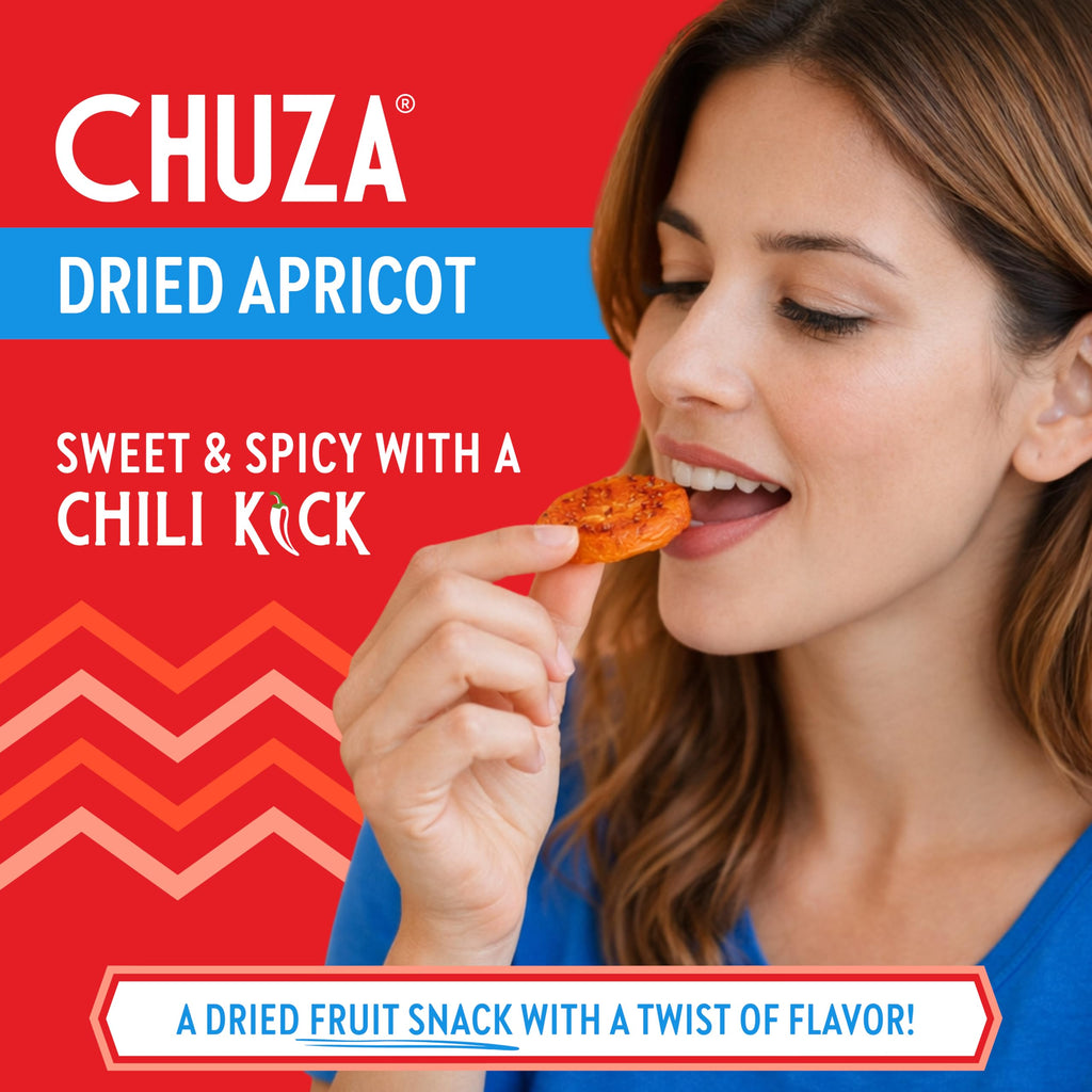 CHUZA Spicy Dried Mango Snacks Bites (4.5 oz. Pack of 2) – Mexican Candy Style Sweet Chili Dried Mango, with Chili Seasoning, Chili Powder, Dried Fruit Snacks, Spicy Snacks