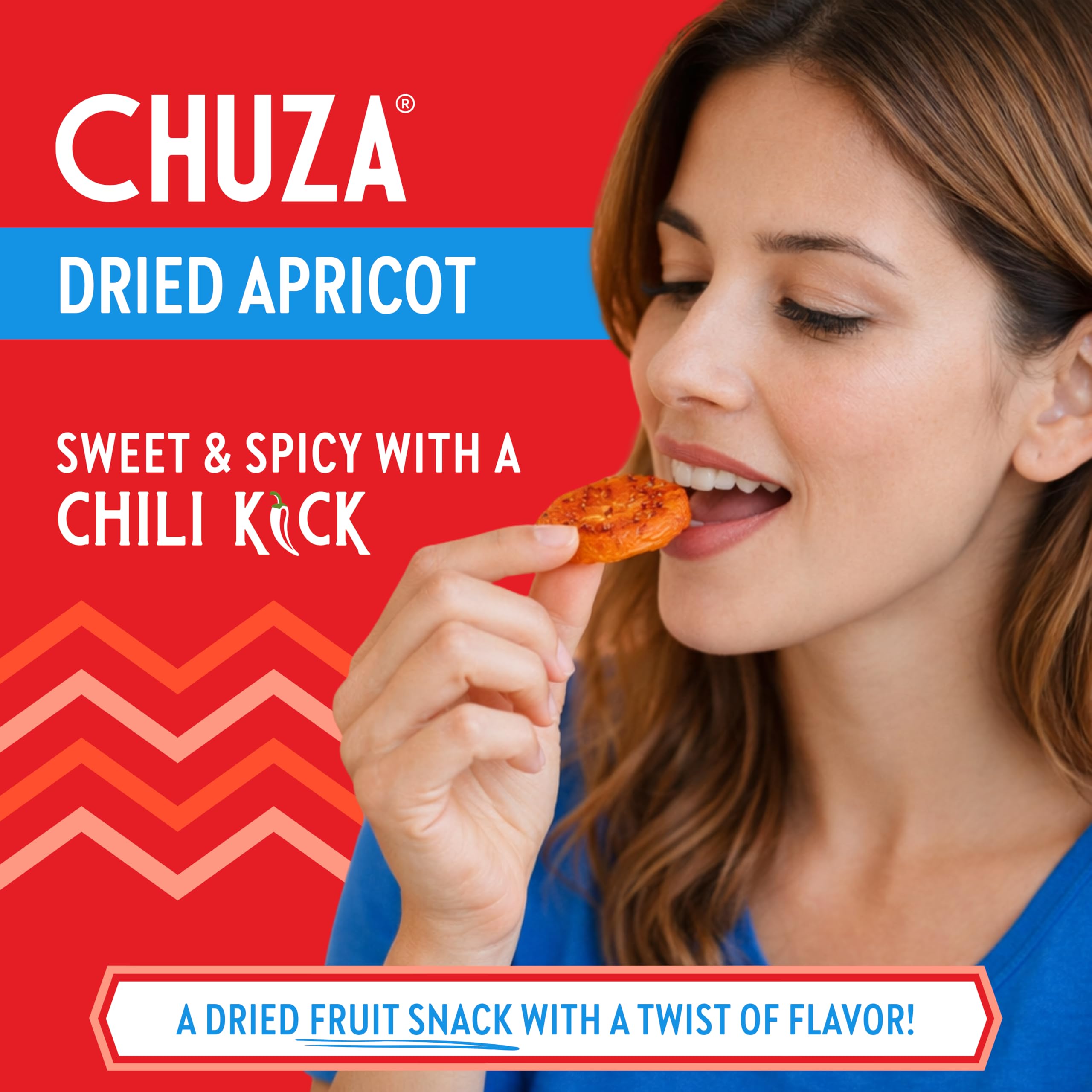 CHUZA Spicy Dried Mango Snacks Bites (4.5 oz. Pack of 2) – Mexican Candy Style Sweet Chili Dried Mango, with Chili Seasoning, Chili Powder, Dried Fruit Snacks, Spicy Snacks