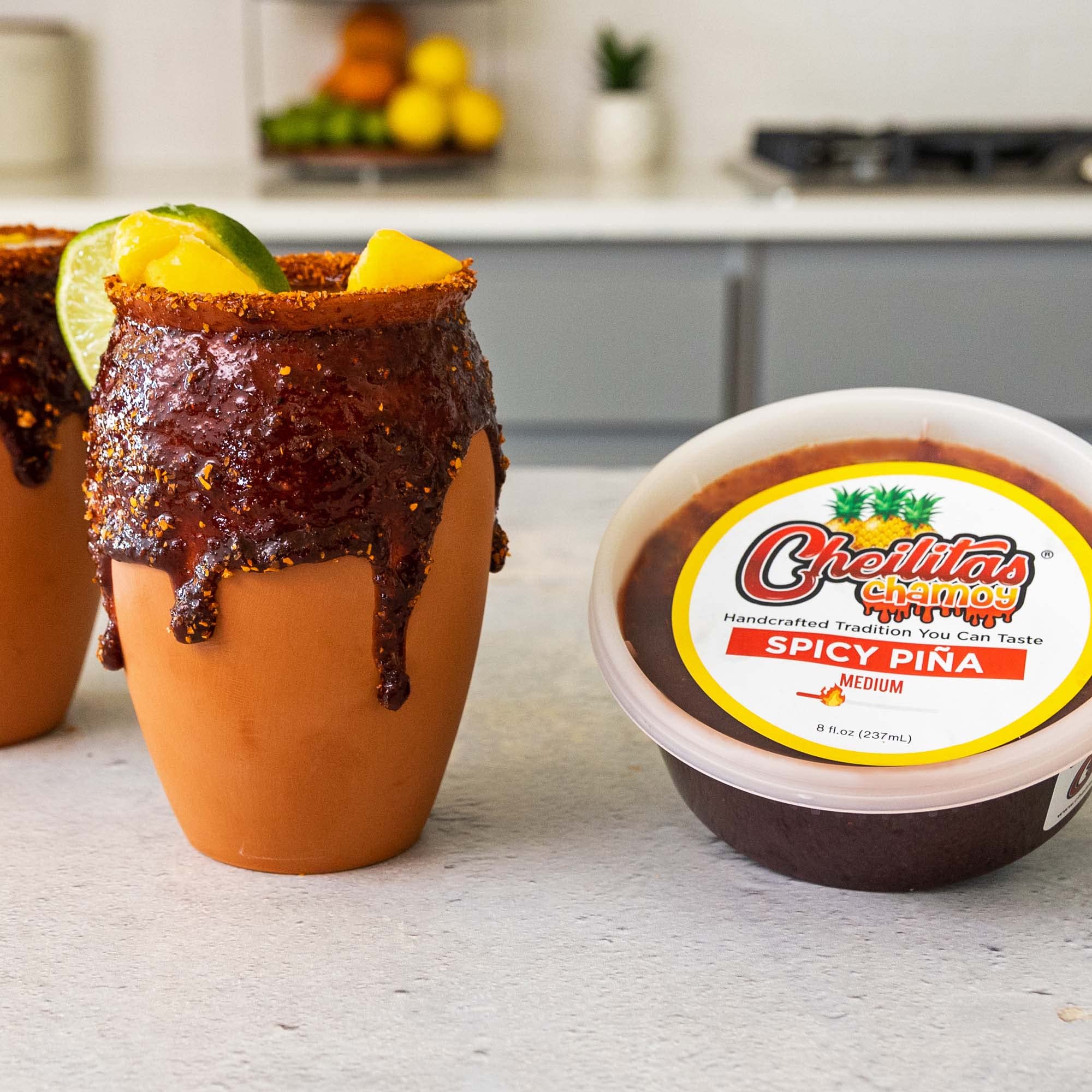 Cheilitas Chamoy Mexican Rim Candy Dip Paste 8 oz | Hand Crafted for Drinks, Cocktails, Micheladas, Beer and More (Tamarind)