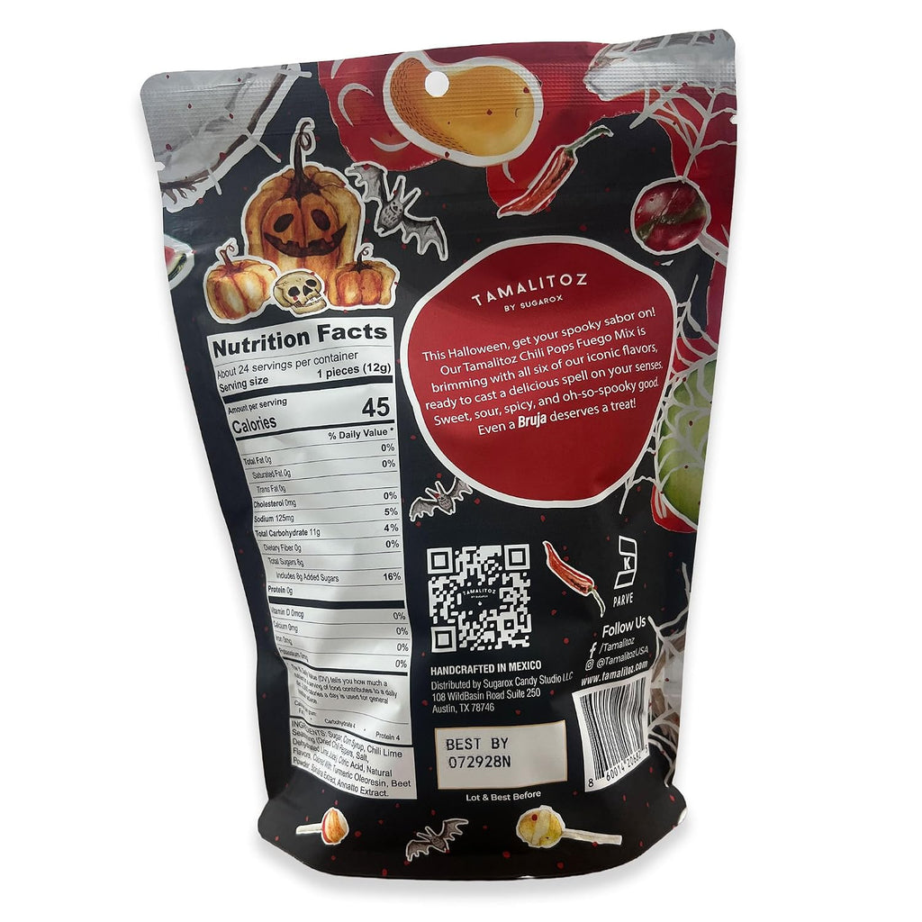 Tamalitoz Chili Pops Fuego Halloween