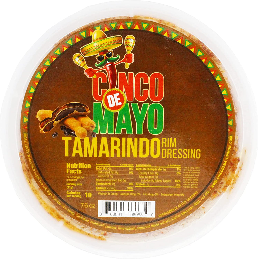 Cinco de Mayo Chamoy Rim Dip Cocktail Rim Dressing (1 x 7.6 oz. Container)