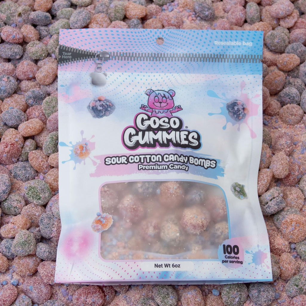 Goso Gummies Spicy Chamoy Gusher Bombs – 6oz Resealable Bag – Tangy Chamoy Filled Gusher Candy