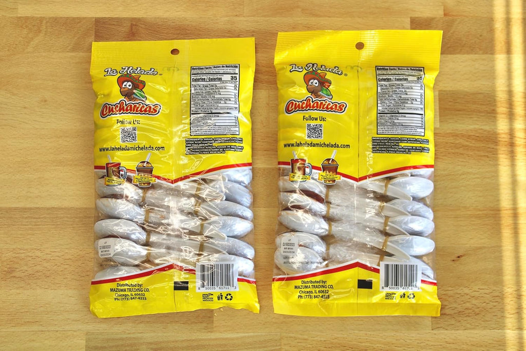 La Helada Cucharica - 2 Party Bag (24ct) - Tamarind Spoons - Tamarind Candy - Mexican Candy - Piñata Filler - Party Favors