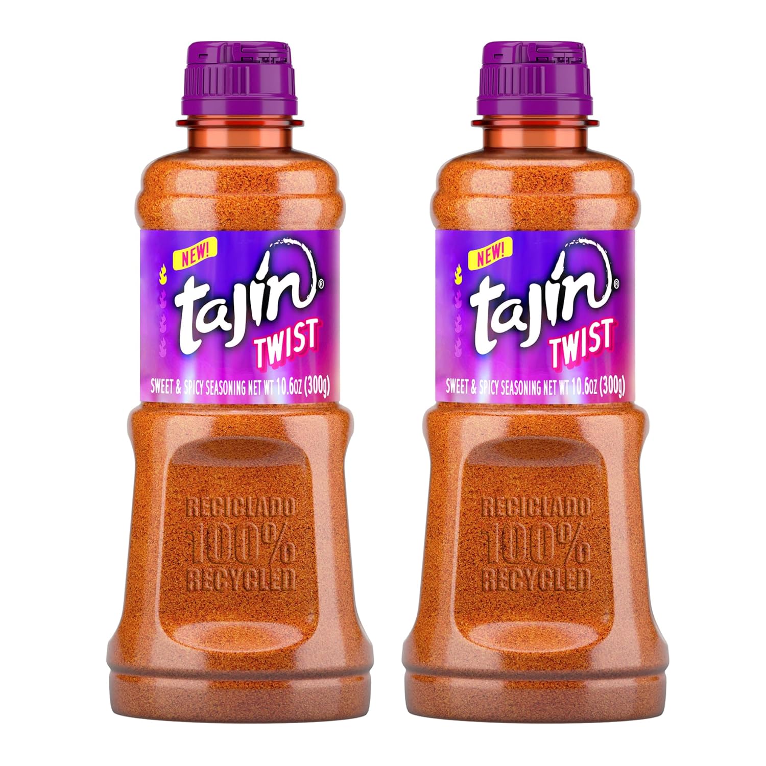 Tajin Twist Sweet and Spicy Seasoning, Fruit and Chili Powder, 10.6oz (Pack of 2)