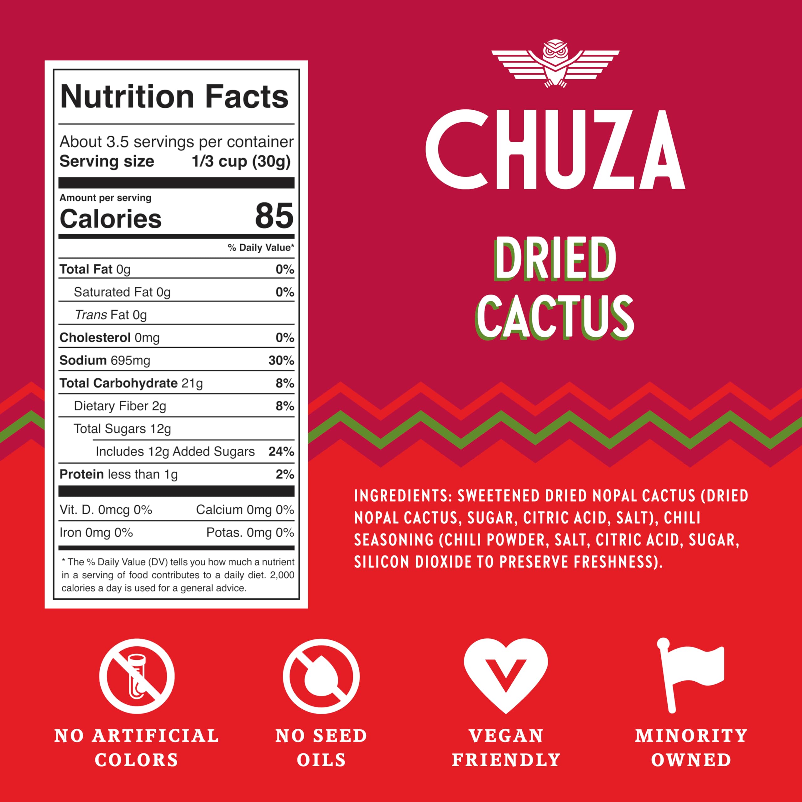 CHUZA Spicy Dried Mango Snacks Bites (4.5 oz. Pack of 2) – Mexican Candy Style Sweet Chili Dried Mango, with Chili Seasoning, Chili Powder, Dried Fruit Snacks, Spicy Snacks