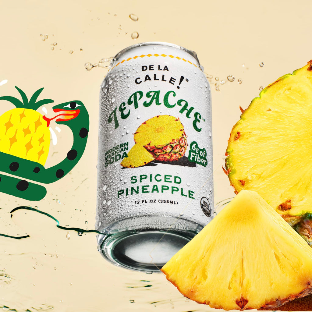 De La Calle Tepache - Mixta Variety Pack - Modern Mexican Soda - Craft Fermented Pineapple Sparkling Beverage - Certified Organic, Non-Alcoholic, Healthy Soda, Low Sugar, Low Calorie, Non-GMO