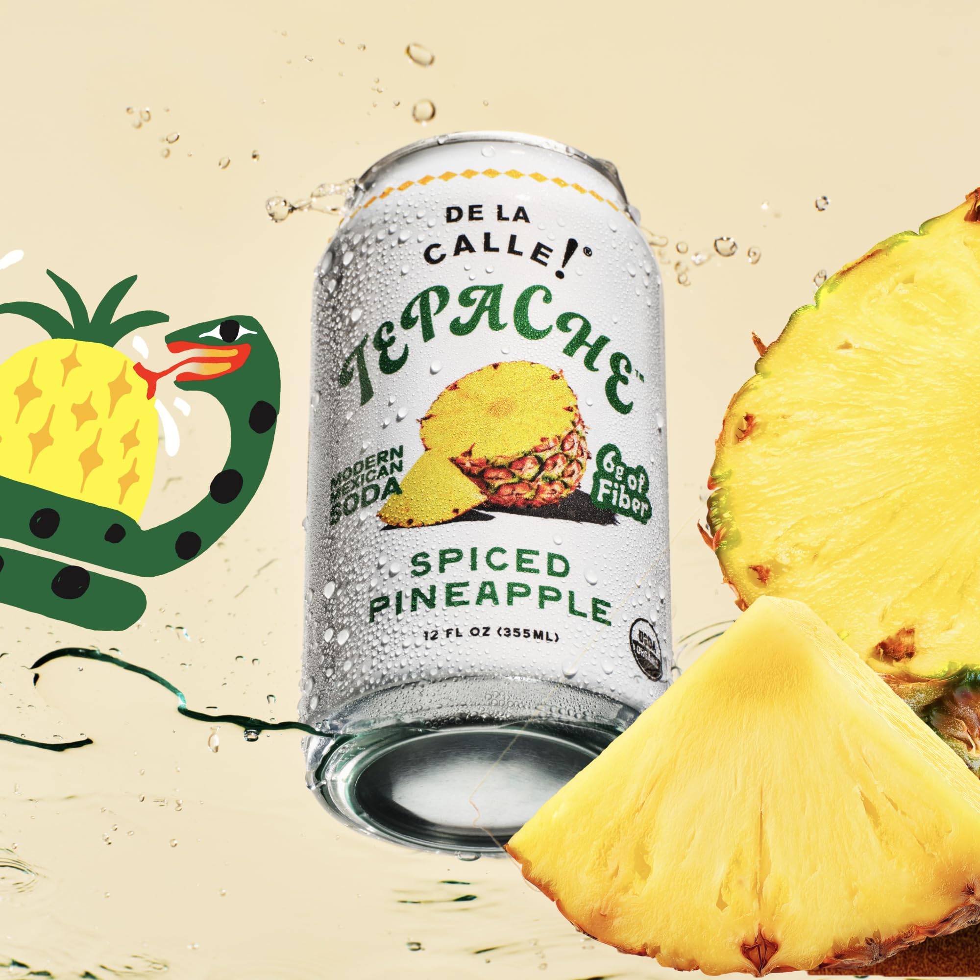 De La Calle Tepache - Mixta Variety Pack - Modern Mexican Soda - Craft Fermented Pineapple Sparkling Beverage - Certified Organic, Non-Alcoholic, Healthy Soda, Low Sugar, Low Calorie, Non-GMO