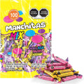 Manchitas Mix Chewing Gum Candy, Mexican Fruit Flavors (Blueberry, Fruit Punch & Banana), Individually Wrapped Bulk Pack, 100 Count (15.5 oz)