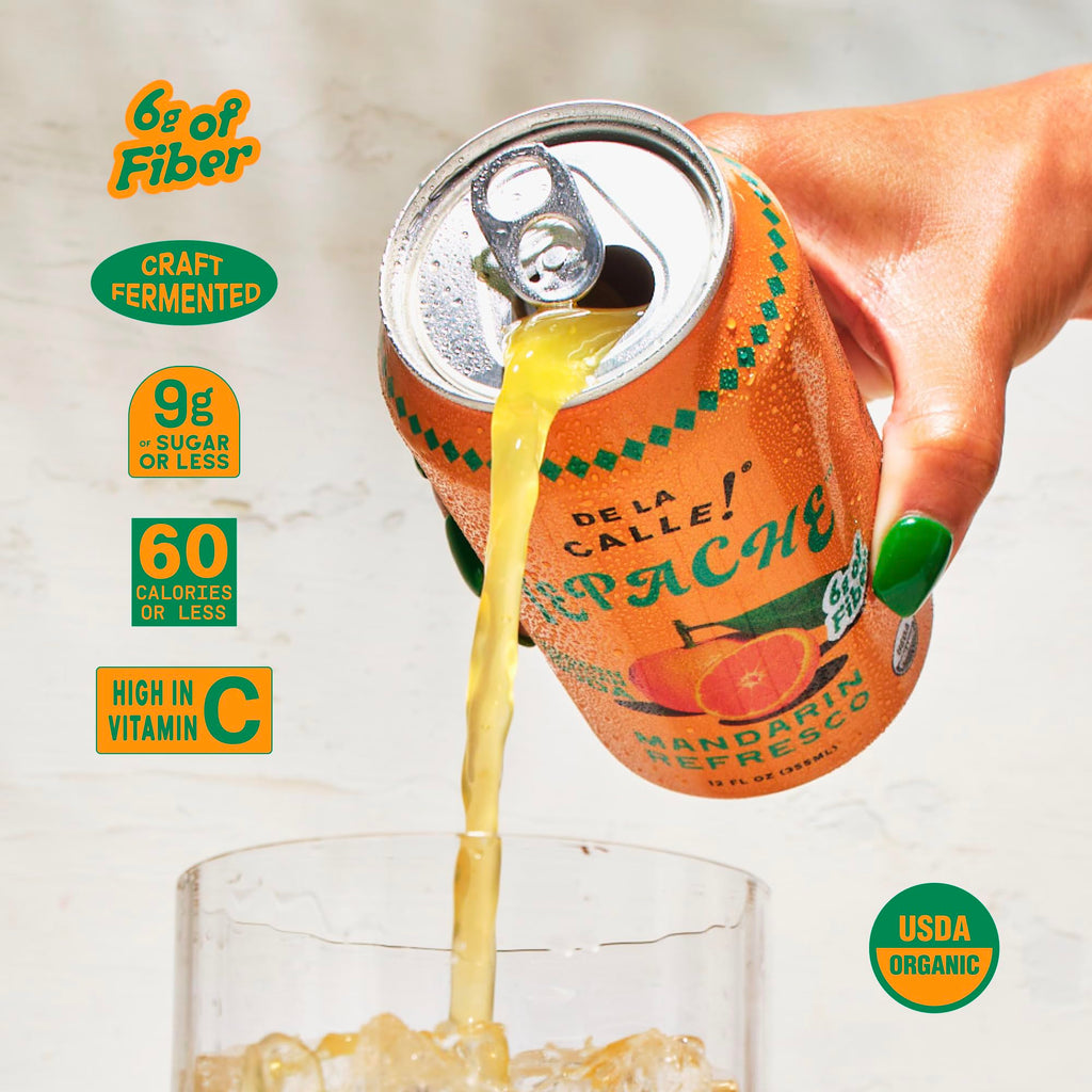 De La Calle Tepache - Mixta Variety Pack - Modern Mexican Soda - Craft Fermented Pineapple Sparkling Beverage - Certified Organic, Non-Alcoholic, Healthy Soda, Low Sugar, Low Calorie, Non-GMO