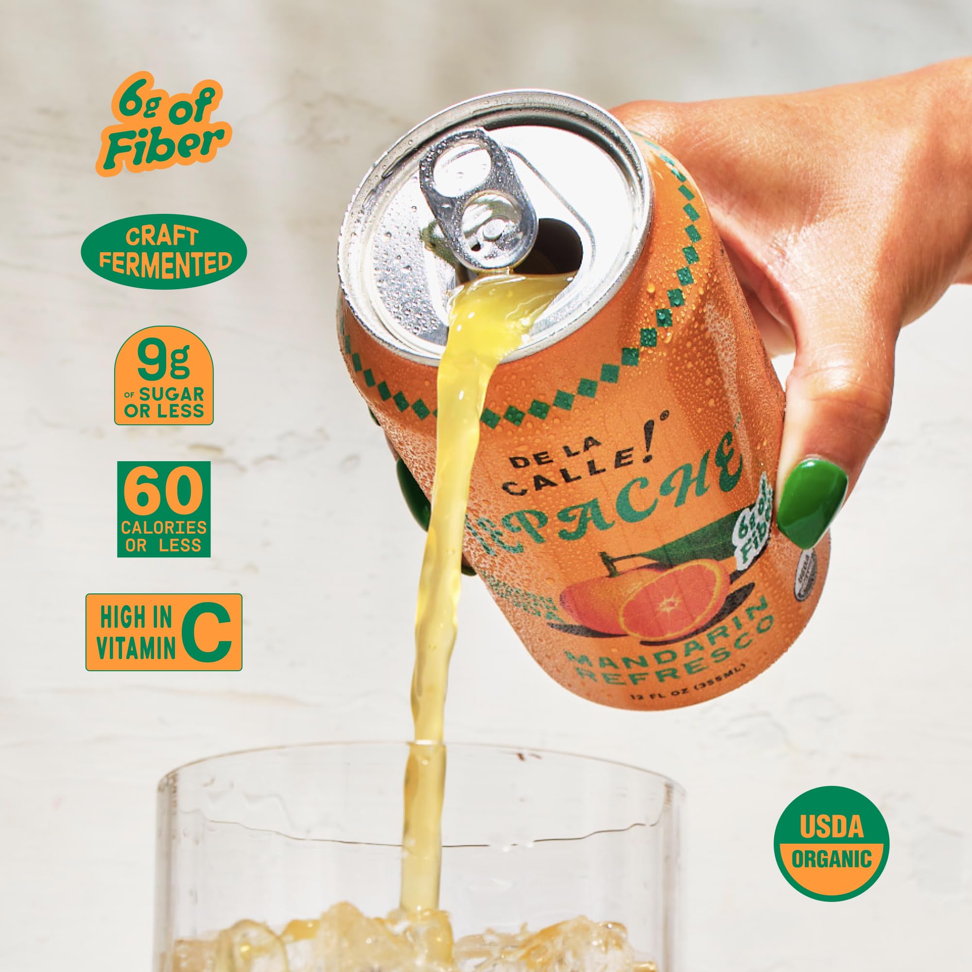 De La Calle Tepache - Mixta Variety Pack - Modern Mexican Soda - Craft Fermented Pineapple Sparkling Beverage - Certified Organic, Non-Alcoholic, Healthy Soda, Low Sugar, Low Calorie, Non-GMO