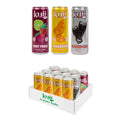 Kuii Prebiotic Soda Variety Pack – 12 Count with Mexican Cola, Mandarin & Fruit Punch Flavors – Sparkling Gut-Friendly Drinks for Refreshing, Guilt-Free Hydration, 12 fl oz Cans