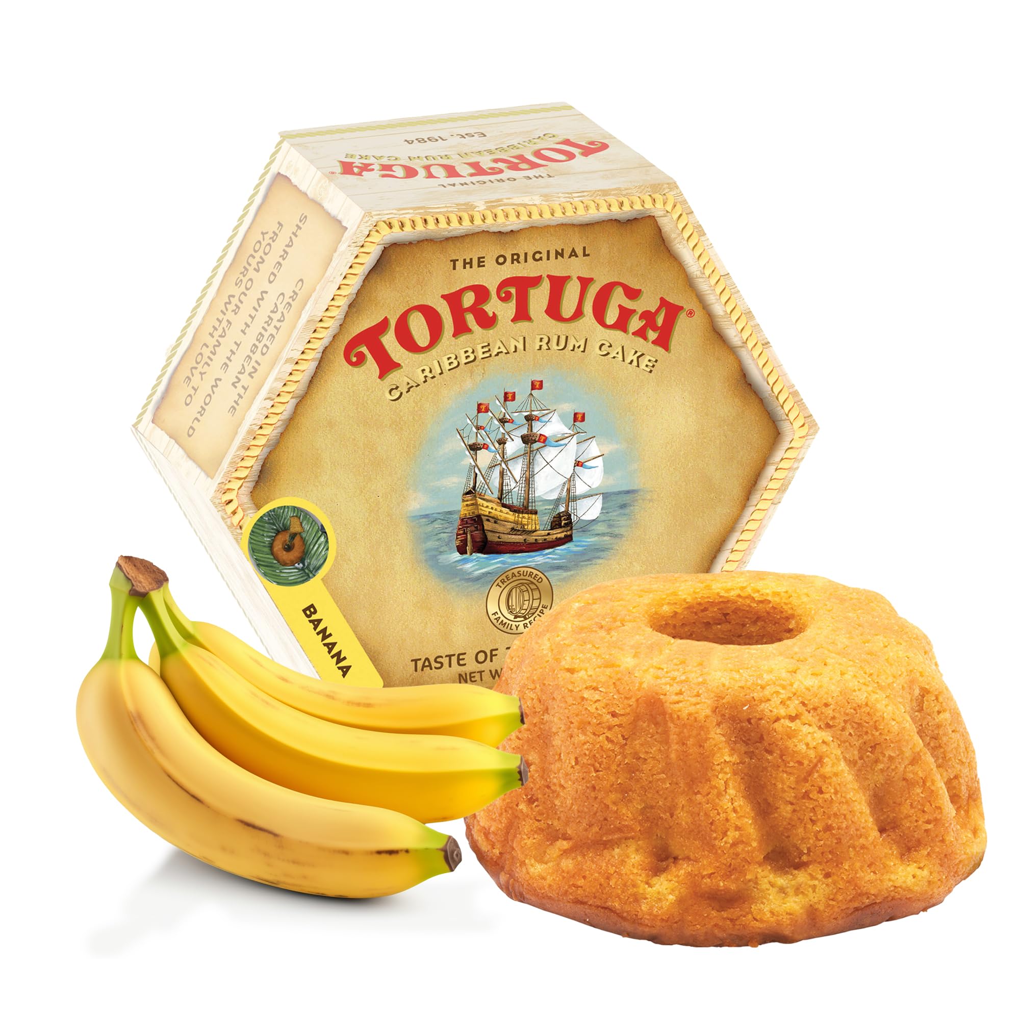 TORTUGA Provenance Rum Cake Variety Pack – 4 oz. - 6 Pack - The Perfect Premium Gourmet Gift for Stocking Stuffers, Gift Baskets, and Christmas Gifts - Great Mini Cakes for Delivery