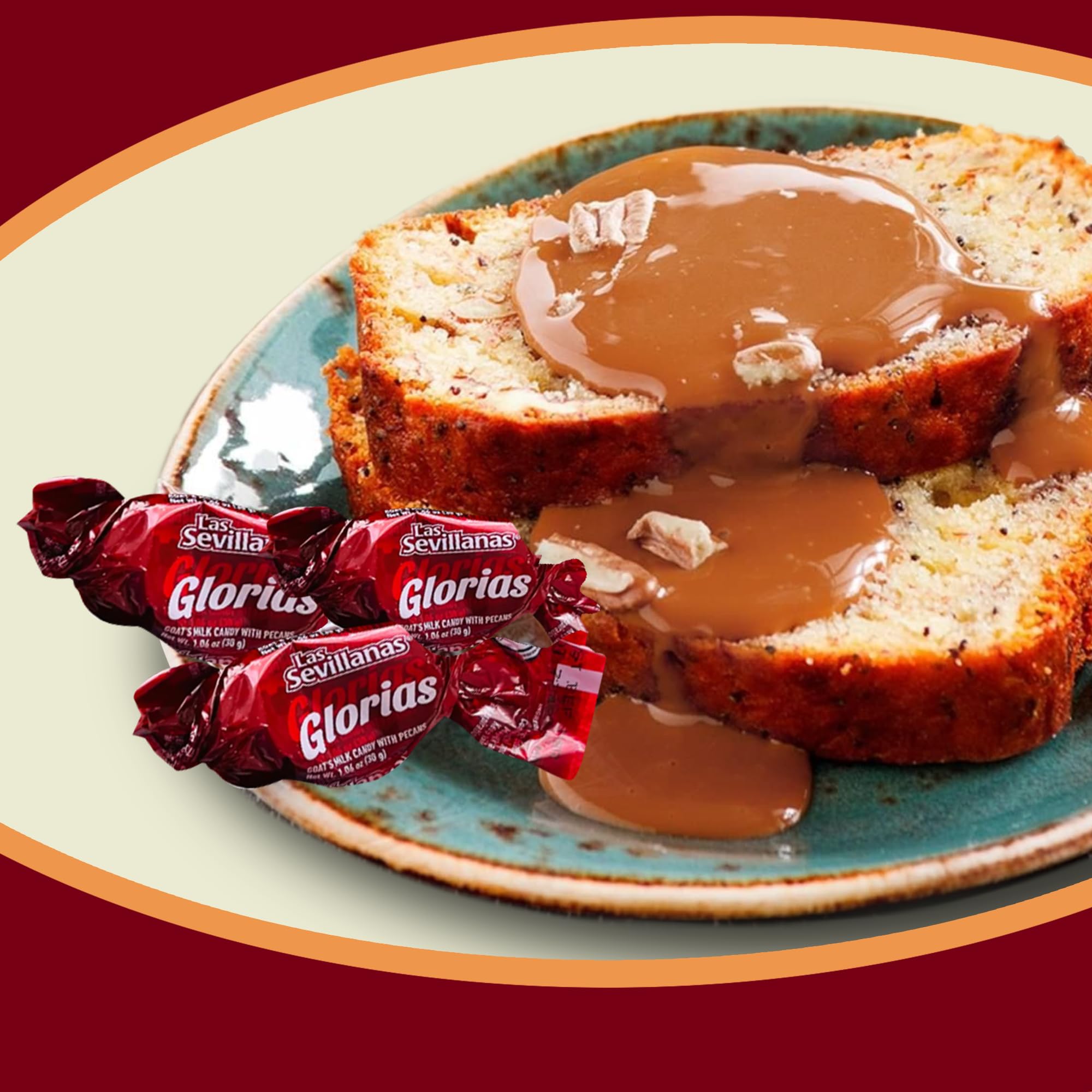weight: Gloria Chewy Dulce de Leche Candy Bag with Pecans – Traditional Mexican & Latin Candy - Sweet Snack Treats - Arequipe, Cajeta, Caramel Sauce - Perfect for Desserts, Snacks, and Parties -21.16 Oz