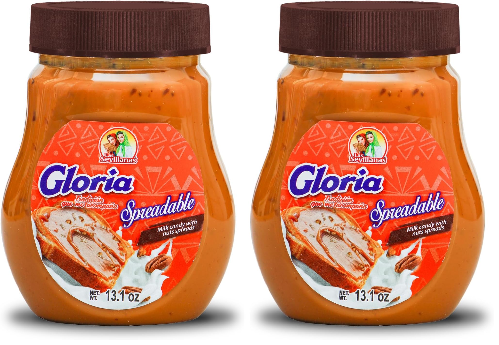Gloria Spreadable Dulce de Leche Milk Candy with Nuts – Arequipe, Caramel Sauce Cajeta Mexicana- , Mexican Candy | Perfect for Pancakes, Waffles, Bread, and Desserts | Spreadable Snack (13.1 Oz 1 Pack)