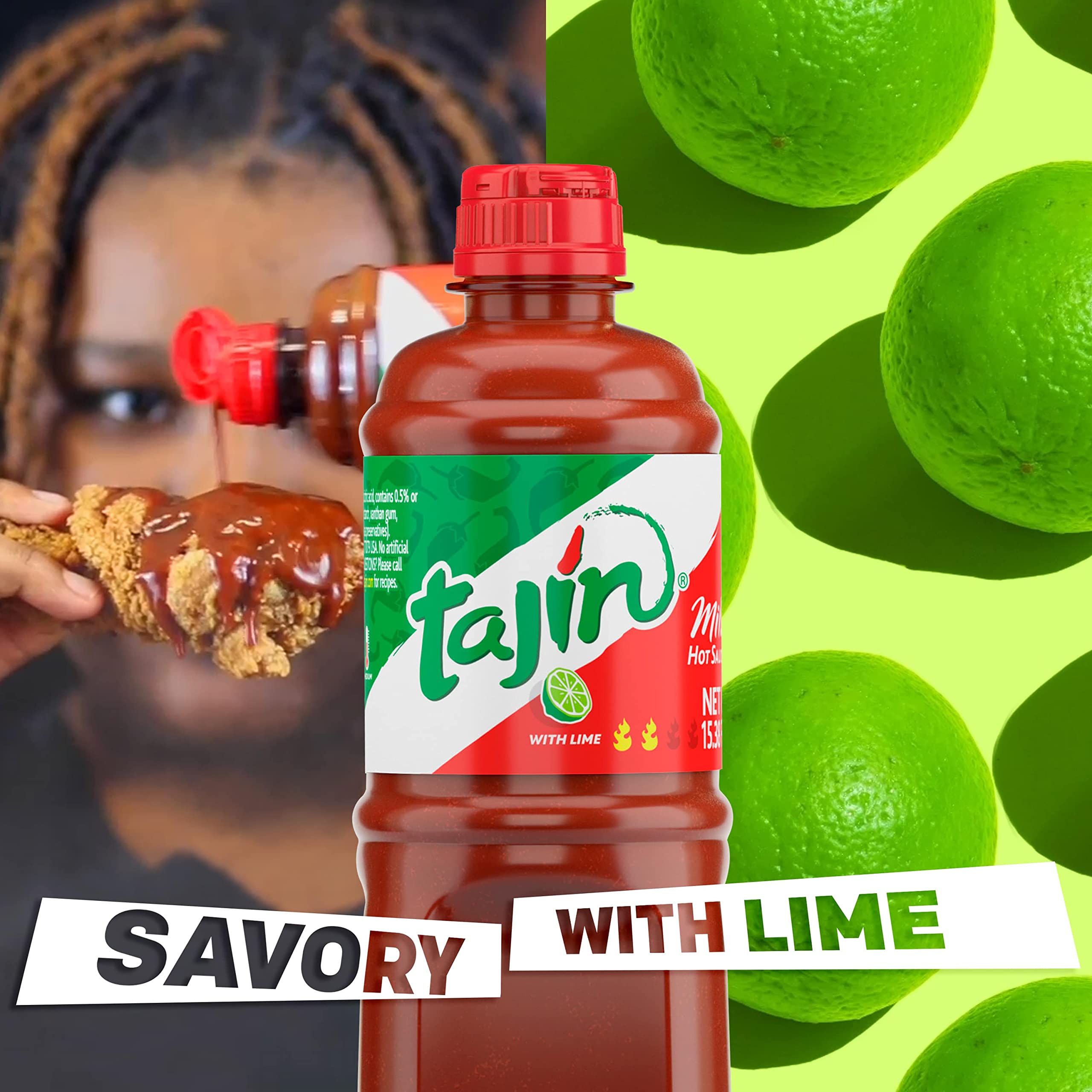 Tajin Fruity Chamoy Sauce, Sweet & Tangy Chamoy for Fruit, Candy, Snacks, Mangonadas & Drinks, 15.38 oz Each (12 Pack)