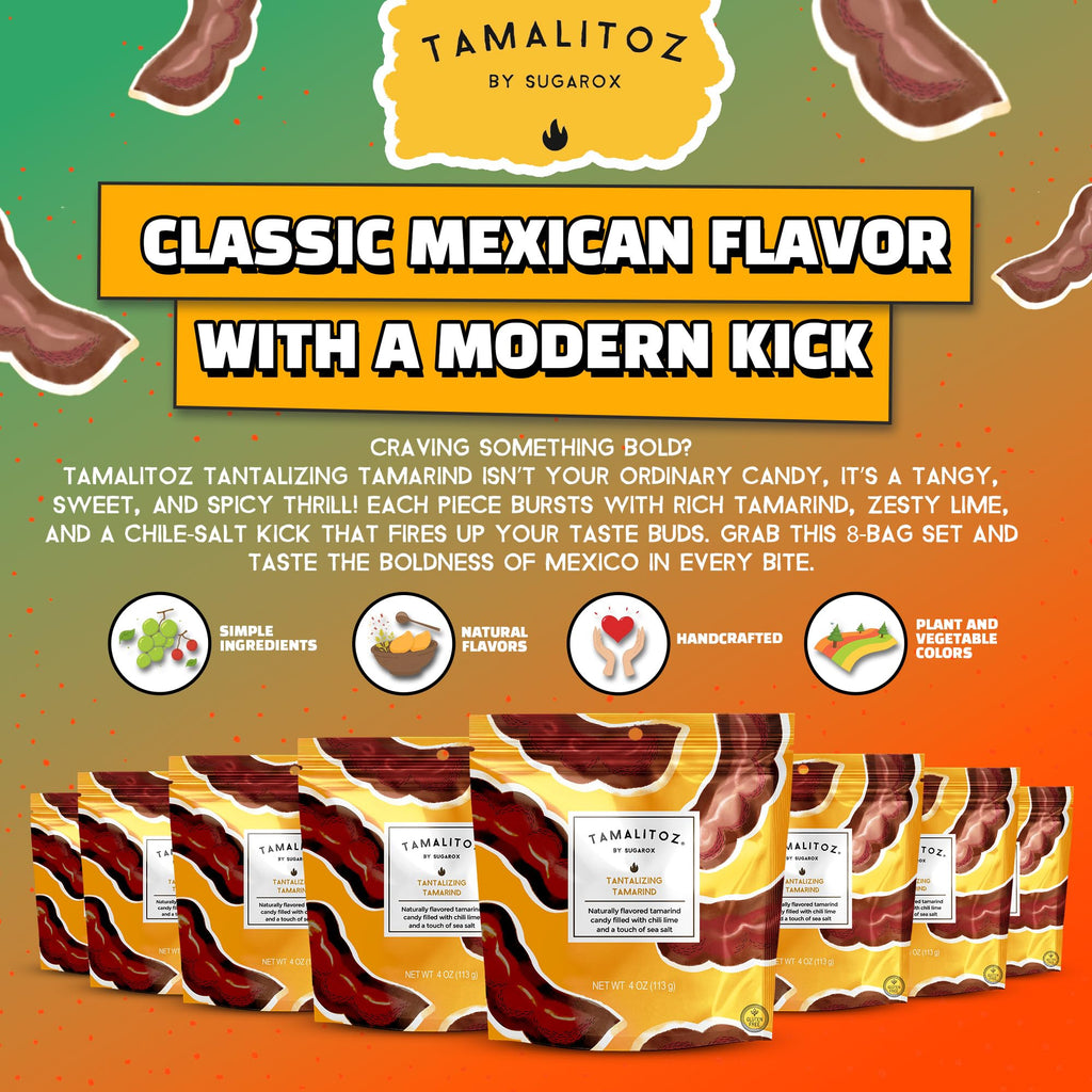 Tamalitoz Cherry, It’s a Fire – Spicy Cherry Mexican Hard Candy Filled with Chile, Lime & Sea Salt Center, Handcrafted Fruit Candy, Gluten-Free, Kosher, No Artificial Colors – 2 Bags (4oz Each)
