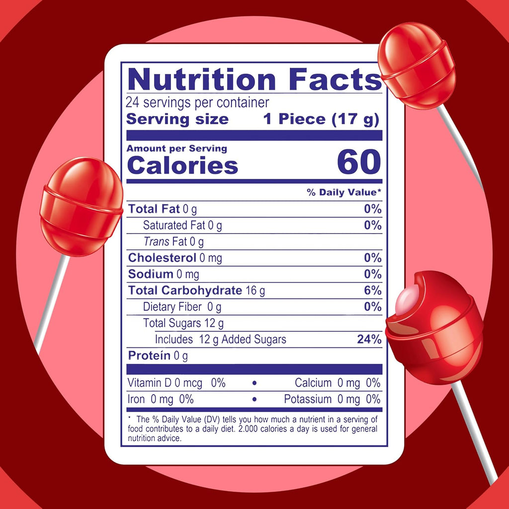 Colombina Bon Bon Bum Passion Fruit Lollipops, Tropical Fruit Hard Candy, Individually Wrapped Candy Pops for Parties, Candy Bowl Refill, Office or Classroom Rewards, 24 Count
