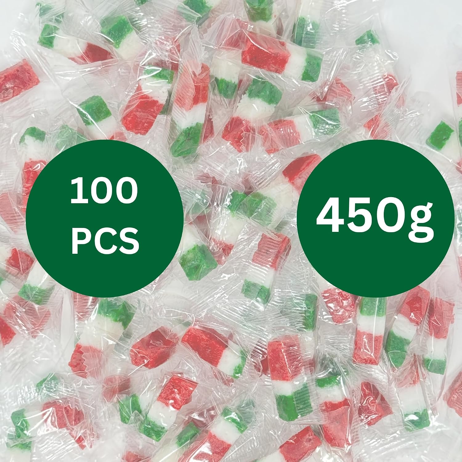 Coconut Candy 100 Pieces Banderitas Pinatera, Mexican Candy, Dulce de Coco, Dulces Mexicanos, Pinata Bulk, Individually Wrapped, Fiesta, 1 lb