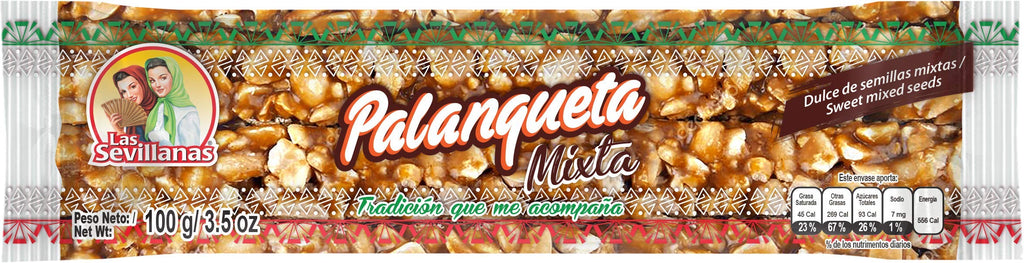 Las Sevillanas Peanut Brittle – Crunchy Peanut & Mixed Seeds Bar, Traditional Mexican Candy, Sweet Snack, 31.74 Oz/900g (Pack of 1)