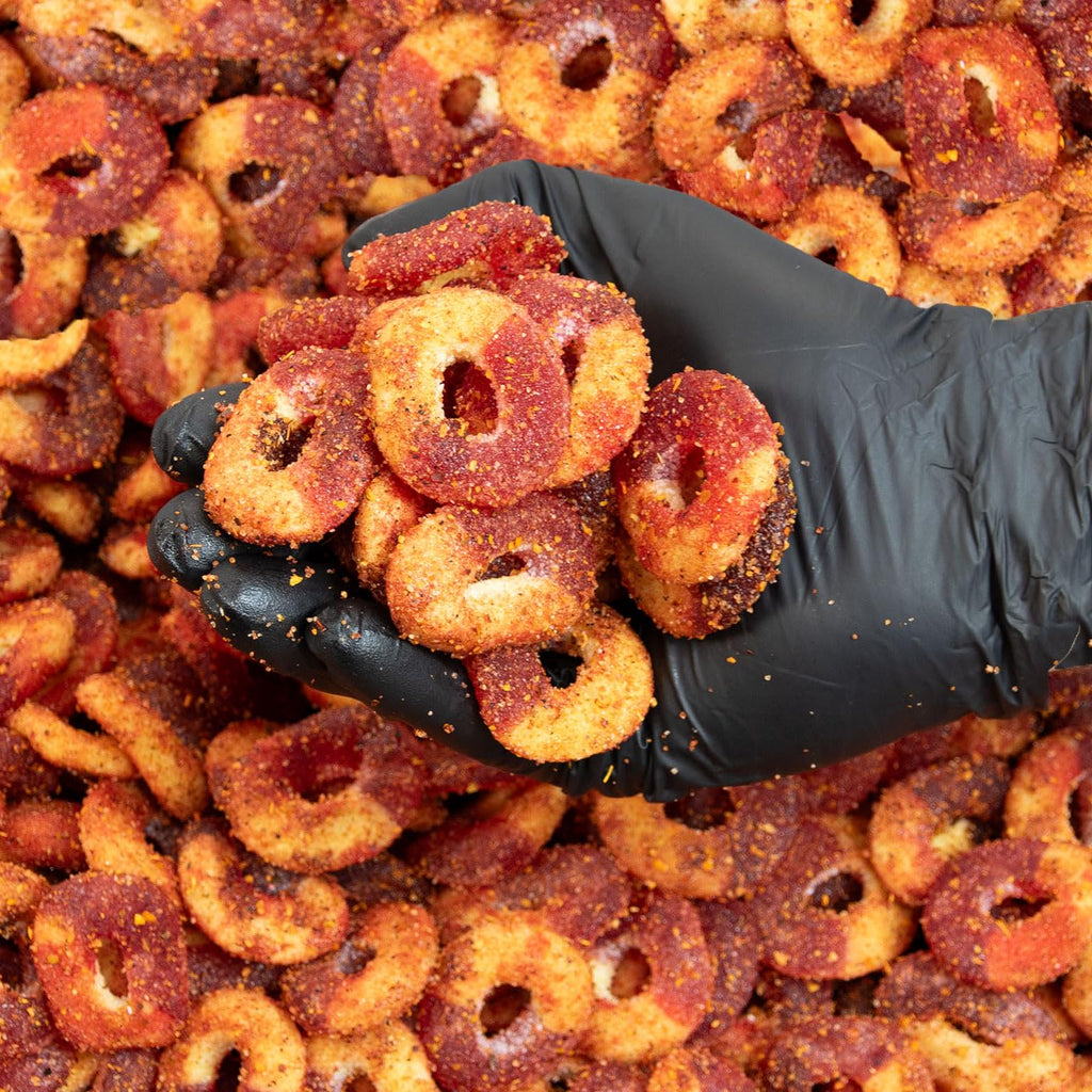 Goso Gummies Chamoy Peach Rings 8oz Spicy Sweet Peach Gummy Candy Mexican Style Candy Snack
