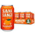 Sana Sana by Jarritos - Mexican Prebiotic Soda Soft Drinks, Guava (12 oz, 355ml) 12 Cans - 40 Calories, 10g of Fiber - Low Sugar - Natural Flavor Soda Pop