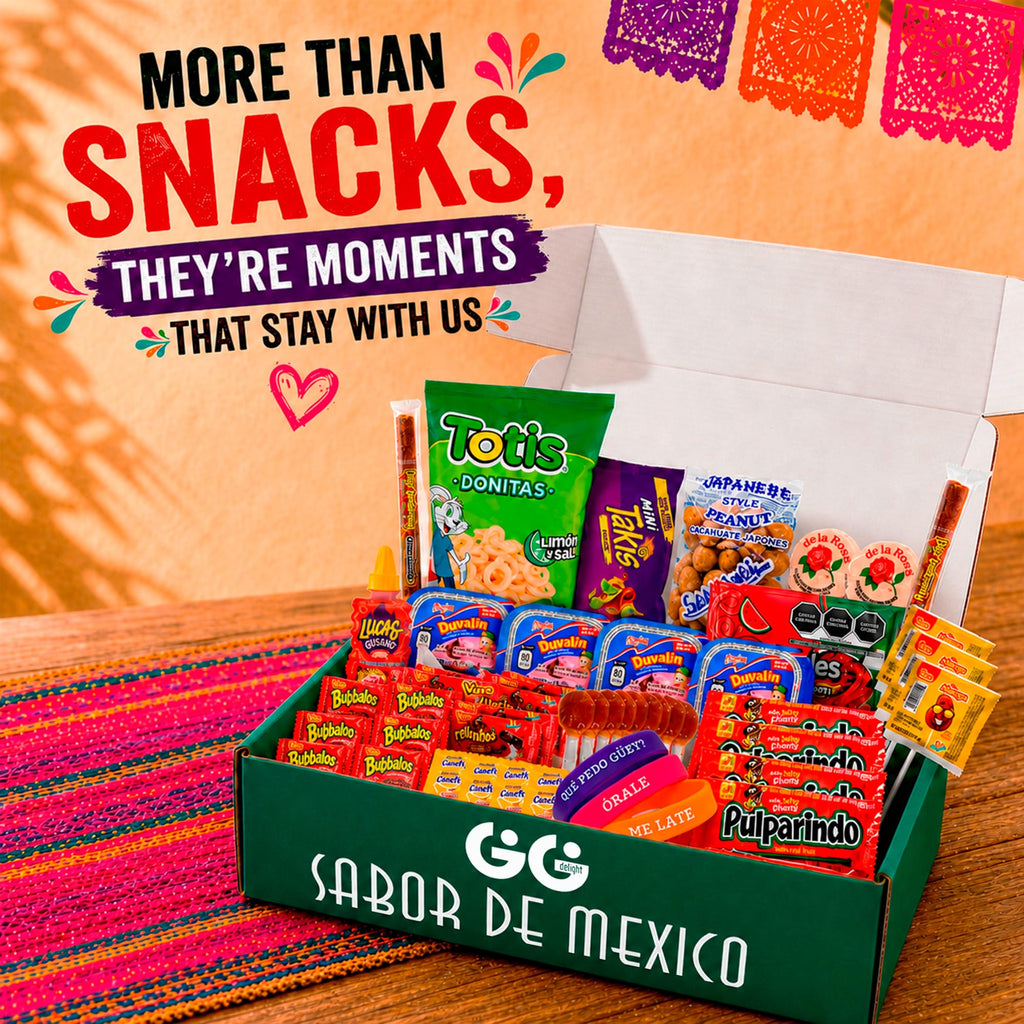 Gigi Delight Mexican Candy Variety Pack Assortment – Duvalin Salsaghetti Pulparindo Deluxe Mexican Snacks Box, Dulces Mexicanos Surtidos Authentic Spicy Snacks Collection for Lunches Office College Students (Premium)